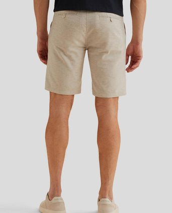 V11 short linen blend beige