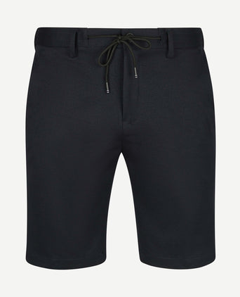 V11 short piqué donkerblauw