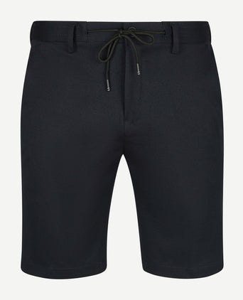 V11 short piqué donkerblauw