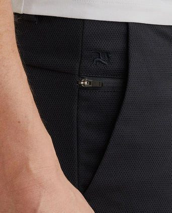V11 short piqué donkerblauw