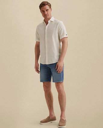 V40 rider denim short blauw