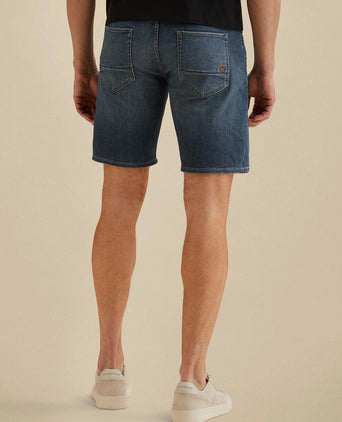 V40 rider denim short blauw