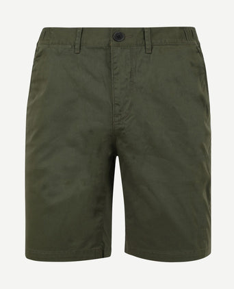 V65 short fine twill donkergroen