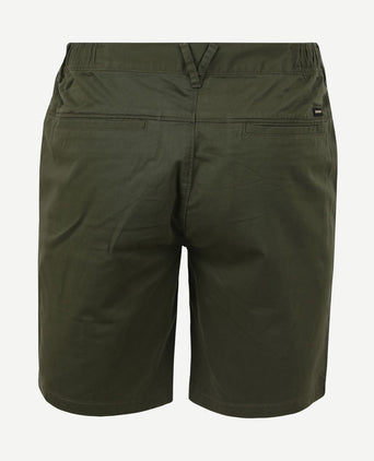 V65 short fine twill donkergroen