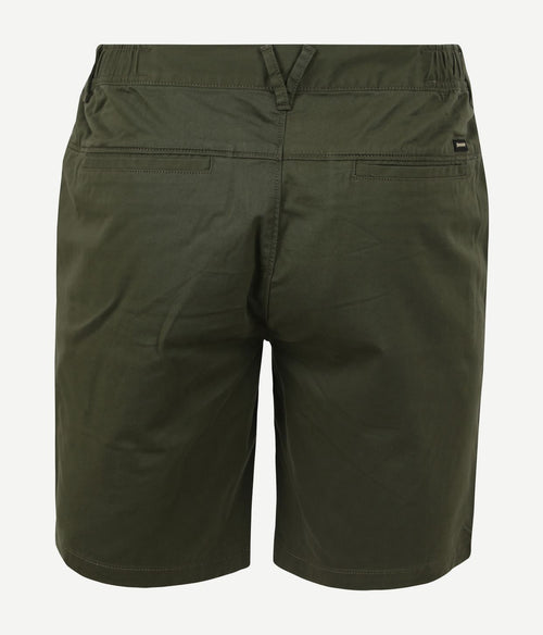 Vanguard v65 short fine twill donkergroen | Slim-fit