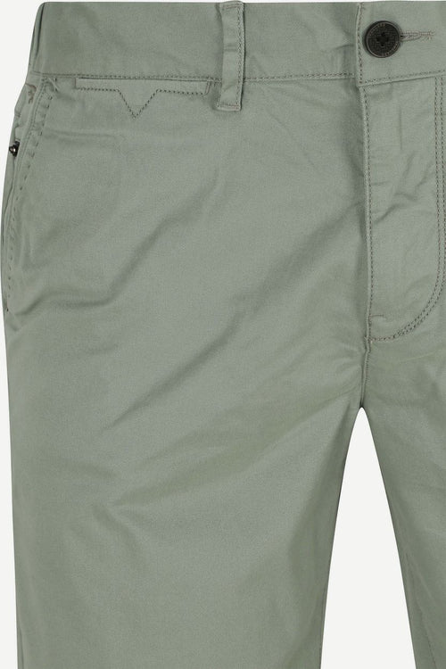 Vanguard v65 short fine twill lichtgroen | Slim-fit