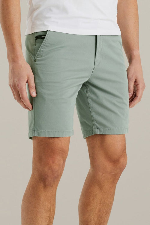 Vanguard v65 short fine twill lichtgroen | Slim-fit