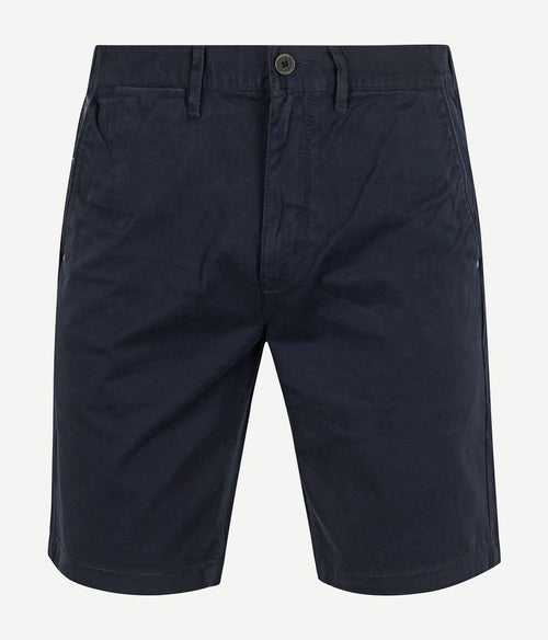 Vanguard v65 short fine twill donkerblauw | Slim-fit
