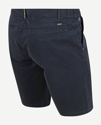 V65 short fine twill donkerblauw