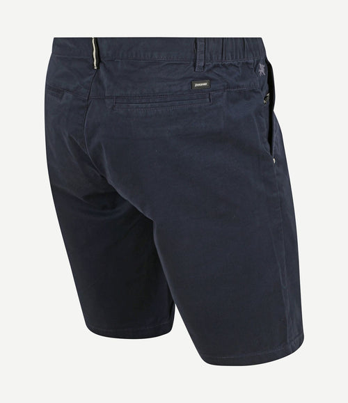V65 short fine twill donkerblauw