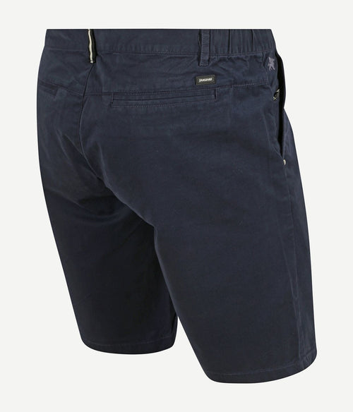 Vanguard v65 short fine twill donkerblauw | Slim-fit