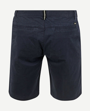 V65 short fine twill donkerblauw