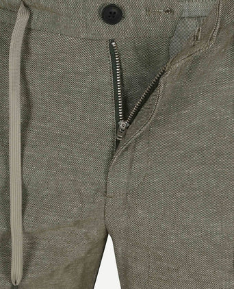 Vanguard v65 short linnen lichtgroen | Slim-fit