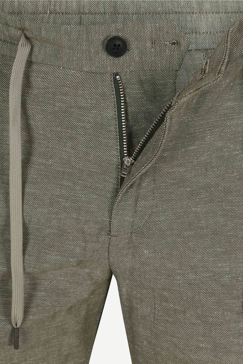 Vanguard v65 short linnen lichtgroen | Slim-fit