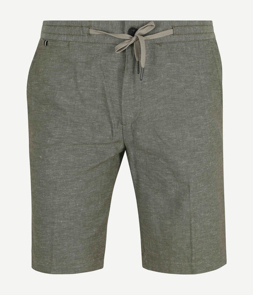 Vanguard v65 short linnen lichtgroen | Slim-fit
