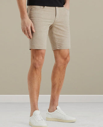 Vanguard v7 rider short yarn dyed beige | Regular-fit