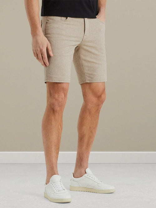 Vanguard v7 rider short yarn dyed beige | Regular-fit
