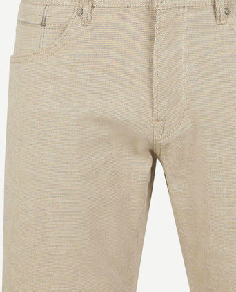 Vanguard v7 rider short yarn dyed beige | Regular-fit