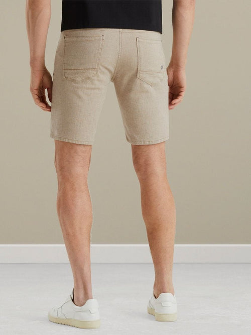 Vanguard v7 rider short yarn dyed beige | Regular-fit