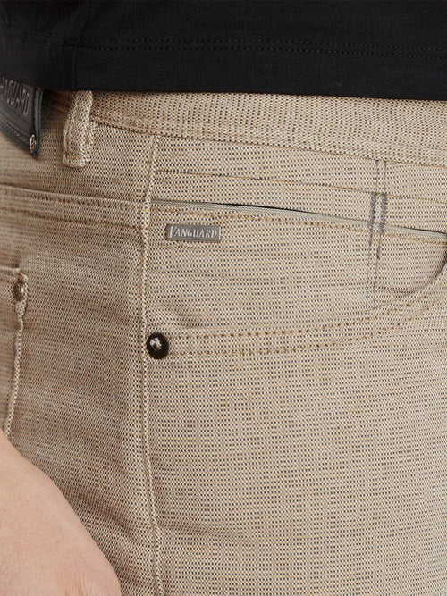 Vanguard v7 rider short yarn dyed beige | Regular-fit