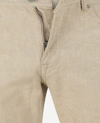 Vanguard v7 rider short yarn dyed beige | Regular-fit