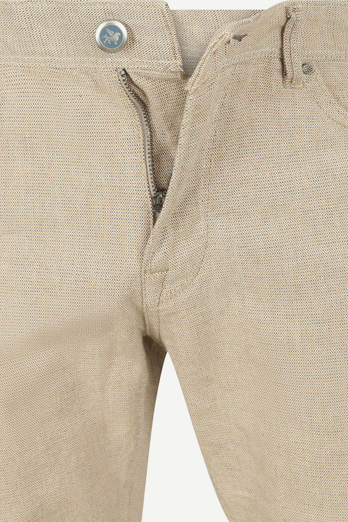 Vanguard v7 rider short yarn dyed beige | Regular-fit