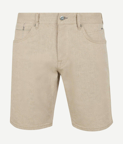 Vanguard v7 rider short yarn dyed beige | Regular-fit