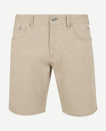 V7 rider short yarn dyed beige