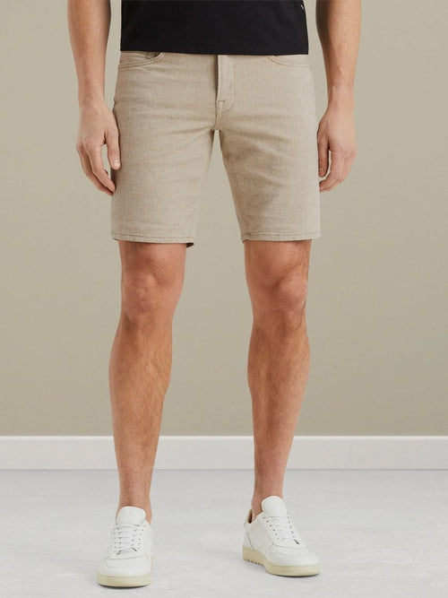 Vanguard v7 rider short yarn dyed beige | Regular-fit