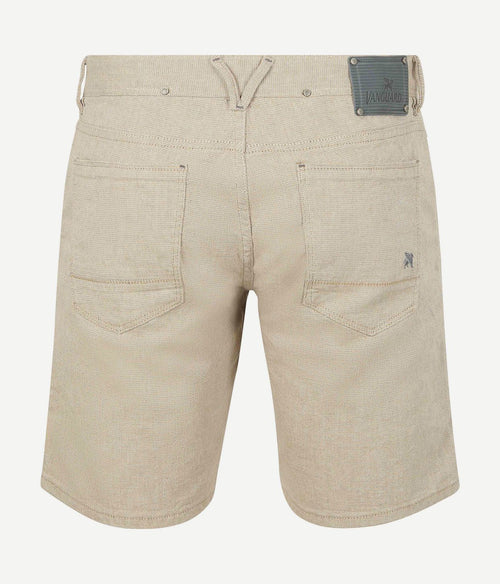 Vanguard v7 rider short yarn dyed beige | Regular-fit