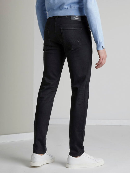 Vanguard v850 rider jeans zwart cbd | Slim-fit