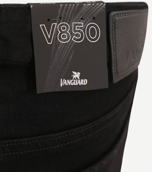 Vanguard v850 rider jeans zwart cbd | Slim-fit