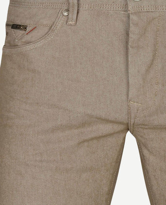 Vanguard v850 rider two tone broek beige | Slim-fit