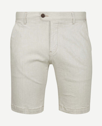 V9 chino short ecru