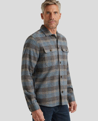 Overshirt ruiten blauw