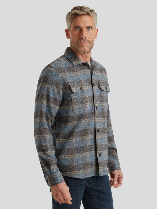 Overshirt ruiten blauw