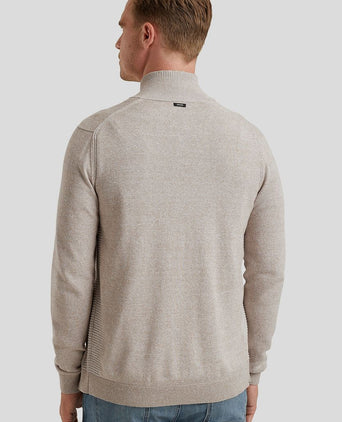 Vest katoen linnen blend beige