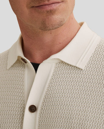 Short sleeve cardigan ecru