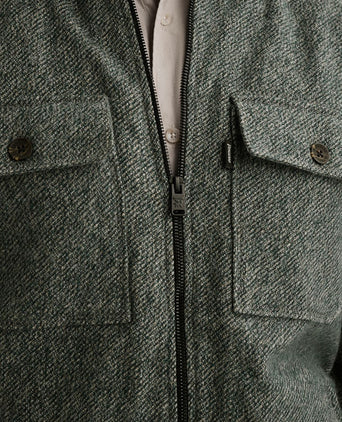 Overshirt brushed groen