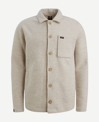 Vanguard vest boiled wool blend beige | Regular-fit