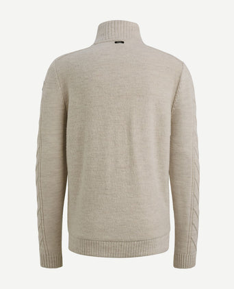 Vanguard vest boiled wool blend beige | Regular-fit