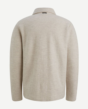 Vanguard vest boiled wool blend beige | Regular-fit