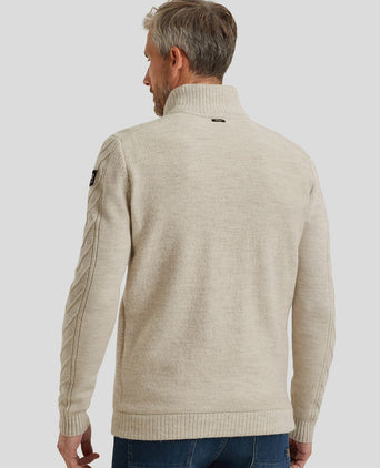 Vanguard vest boiled wool blend beige | Regular-fit