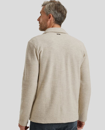 Vanguard vest boiled wool blend beige | Regular-fit