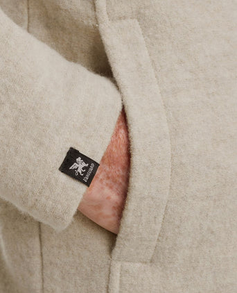 Vanguard vest boiled wool blend beige | Regular-fit