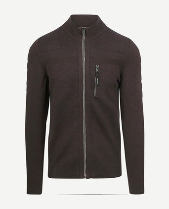 Vest bonded mouline bruin