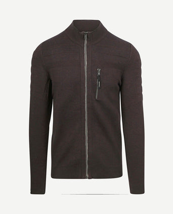 Vest bonded mouline bruin