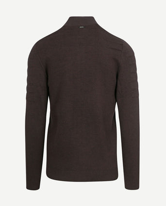 Vest bonded mouline bruin