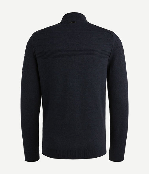 Vanguard vest bonded mouline donkerblauw | Regular-fit