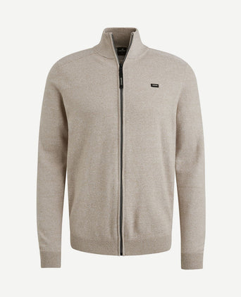 Vest katoen linnen blend beige